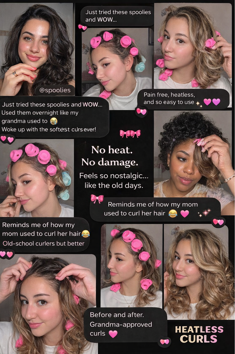 Spoolies® Heatless Silicone Curlers