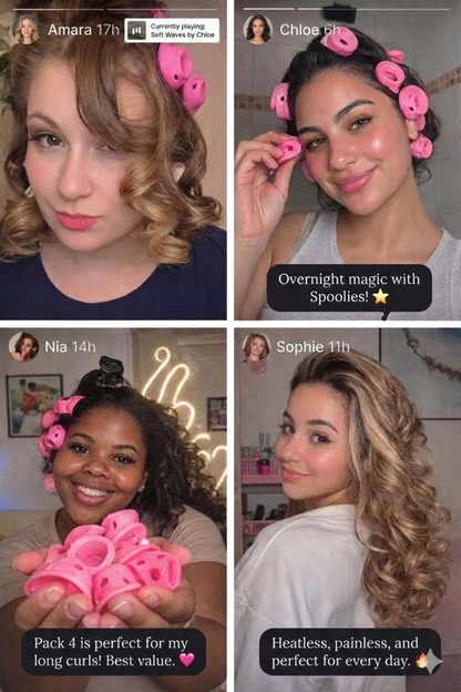 Spoolies® Heatless Silicone Curlers