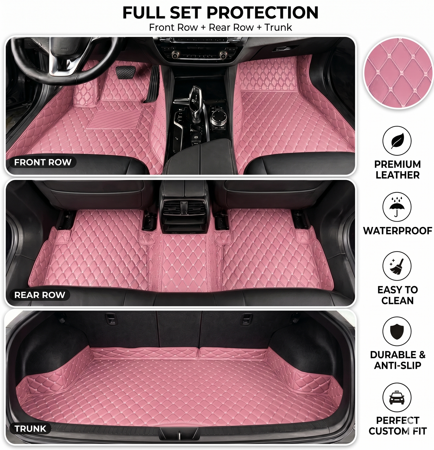 Elvie Heavy Duty Universal Fit Car Mats, SUVs, and Trucks.