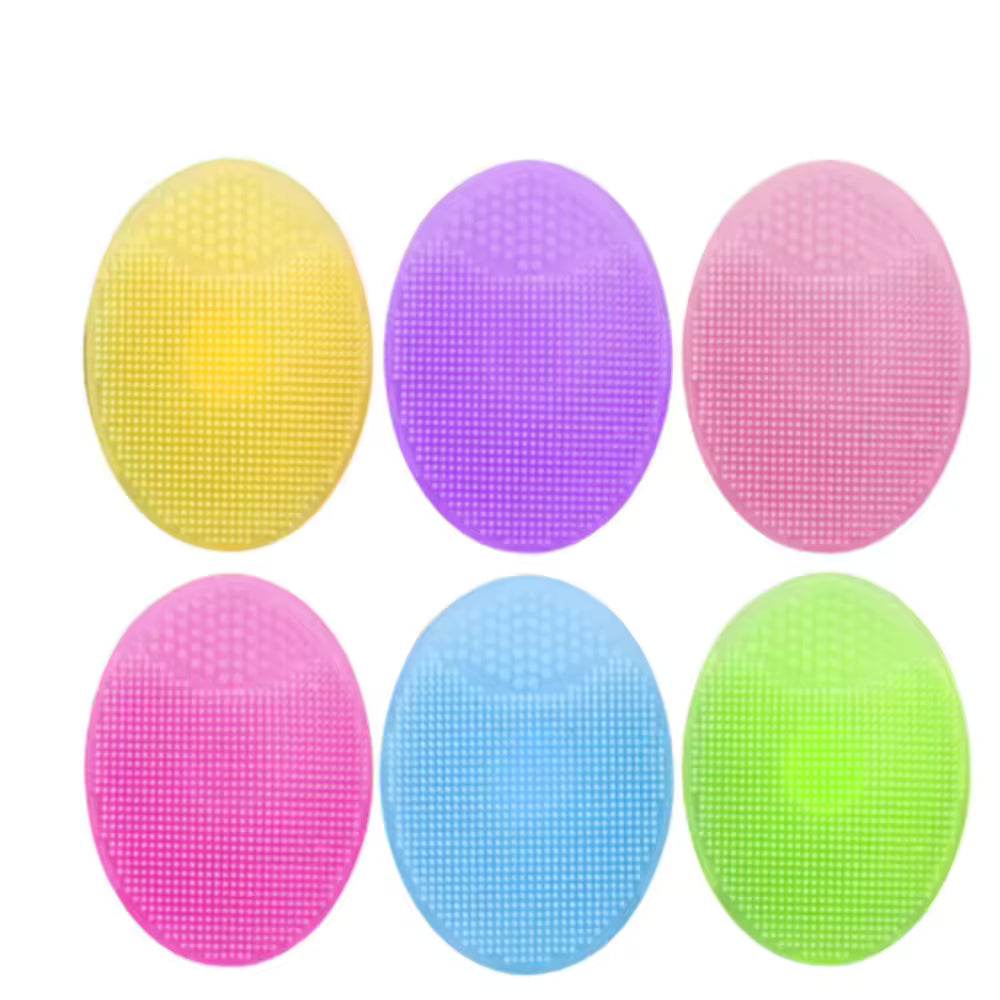 Soft Silicone Facial Cleaning Brush Baby Shower Massage Wash Pad Face Exfoliating Scrubber