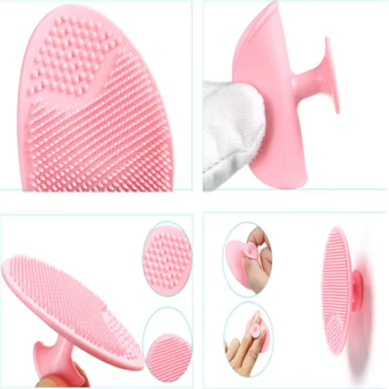 Soft Silicone Facial Cleaning Brush Baby Shower Massage Wash Pad Face Exfoliating Scrubber