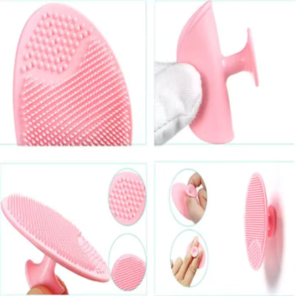 Soft Silicone Facial Cleaning Brush Baby Shower Massage Wash Pad Face Exfoliating Scrubber