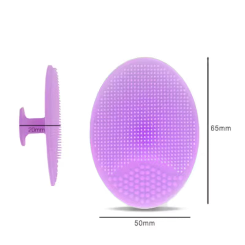 Soft Silicone Facial Cleaning Brush Baby Shower Massage Wash Pad Face Exfoliating Scrubber