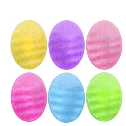 Soft Silicone Facial Cleaning Brush Baby Shower Massage Wash Pad Face Exfoliating Scrubber