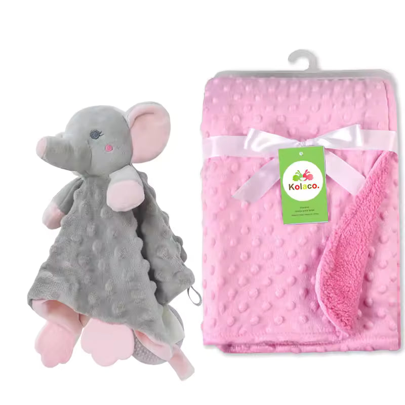 Personalized Baby Security Blanket with Name – Custom Newborn Comfort Towel for Stroller Sleep, Baby Shower Gift