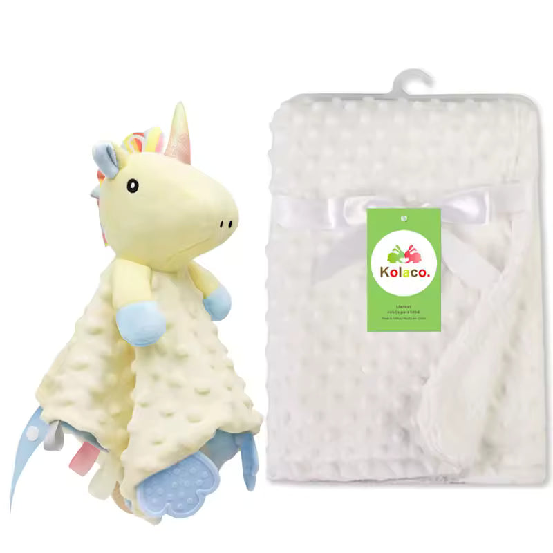 Personalized Baby Security Blanket with Name – Custom Newborn Comfort Towel for Stroller Sleep, Baby Shower Gift