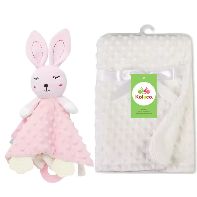 Personalized Baby Security Blanket with Name – Custom Newborn Comfort Towel for Stroller Sleep, Baby Shower Gift