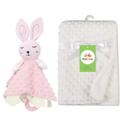 Personalized Baby Security Blanket with Name – Custom Newborn Comfort Towel for Stroller Sleep, Baby Shower Gift