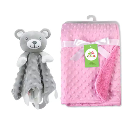 Personalized Baby Security Blanket with Name – Custom Newborn Comfort Towel for Stroller Sleep, Baby Shower Gift