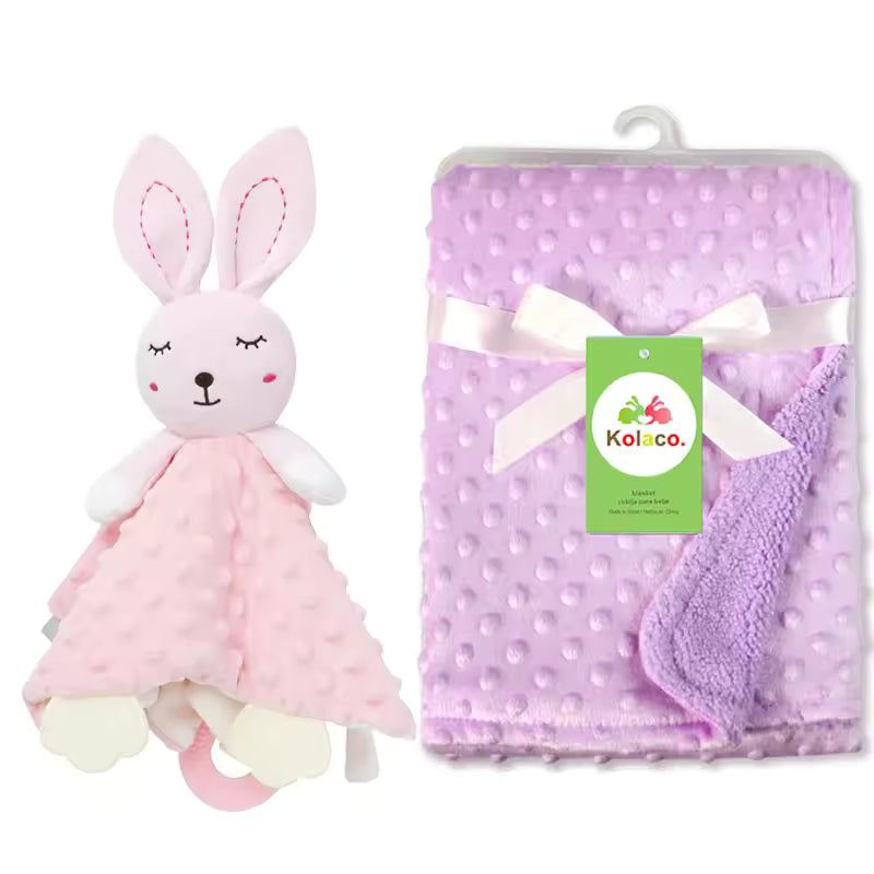 Personalized Baby Security Blanket with Name – Custom Newborn Comfort Towel for Stroller Sleep, Baby Shower Gift